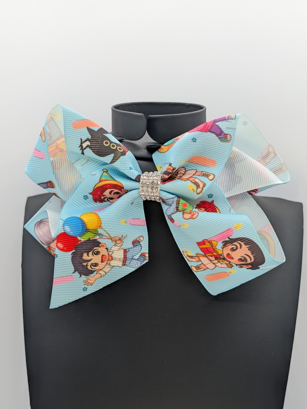 Light Blue Medium Size Kpop Demon Hunters Huntrix Hairbow